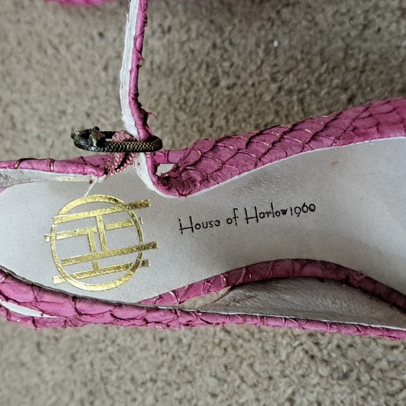 House Of Harlow 1960 Nadia Fish Scales Pink Shoes - Picture 11 of 11